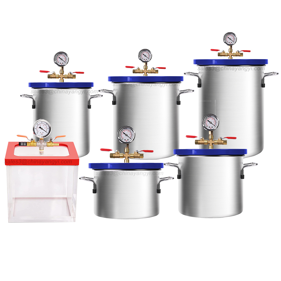 Vacuum Degassing Chamber 3 Gallon Pump - Câmara de Vácuo de Aço Inoxidável