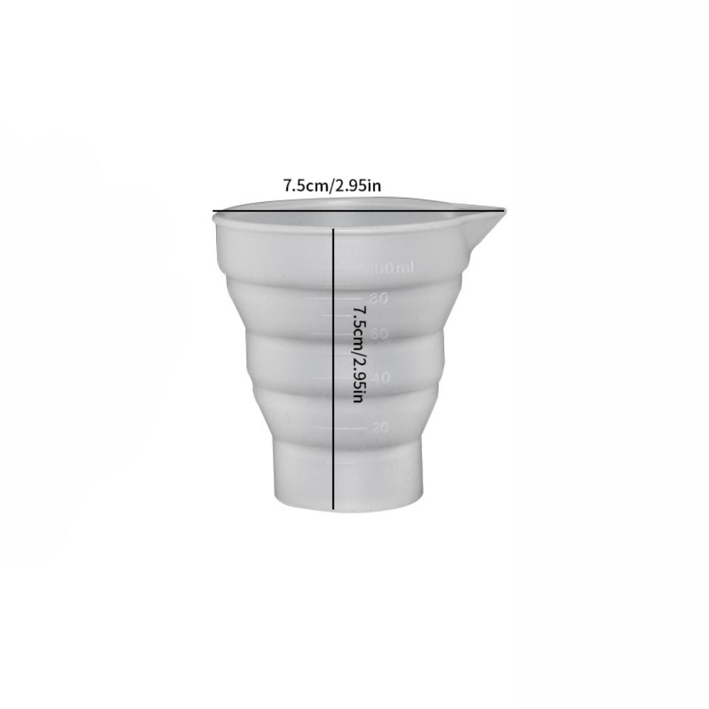 Resin Mixing Cups Silicone Reusable Graduated - Copo Medidor de Silicone Dobrável com