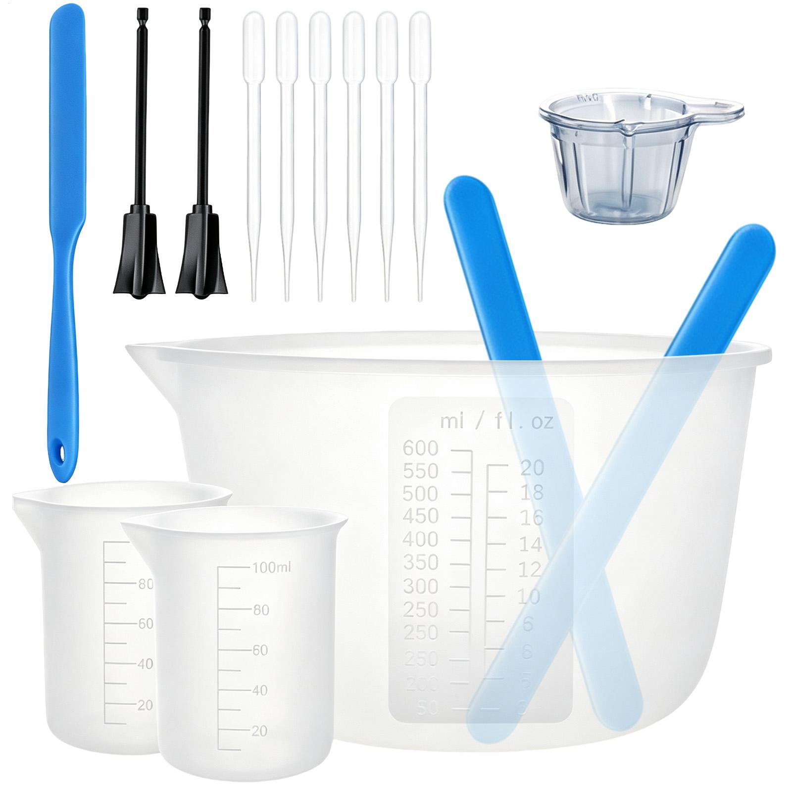 Kit de ferramentas com copos m - Resin Mixing Cups Silicone Reusable Graduated avaliação e preço
