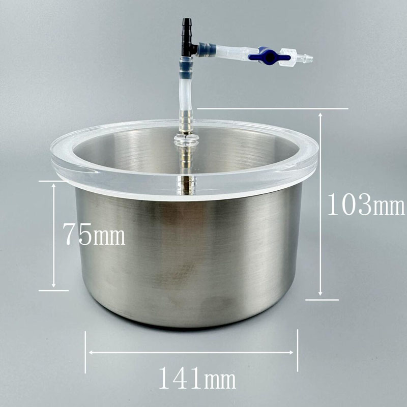 Câmara de Degassagem a Vácuo d - Vacuum Chamber Stainless Steel Acrylic Lid avaliação e preço