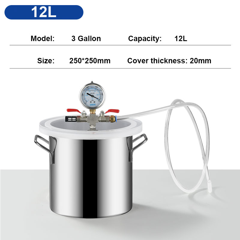 Barril antiespumante do vácuo  - Vacuum Chamber Stainless Steel Acrylic Lid avaliação e preço