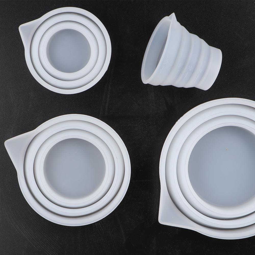 Copo Medidor de Silicone Dobrá - Resin Mixing Cups Silicone Reusable Graduated avaliação e preço