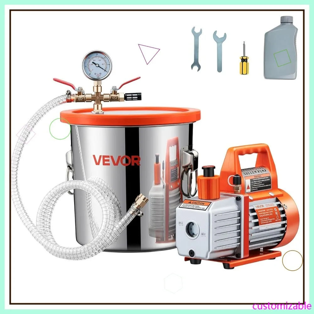 Kit de Câmara de Vácuo de 3 Ga - Vacuum Degassing Chamber 3 Gallon Pump avaliação e preço