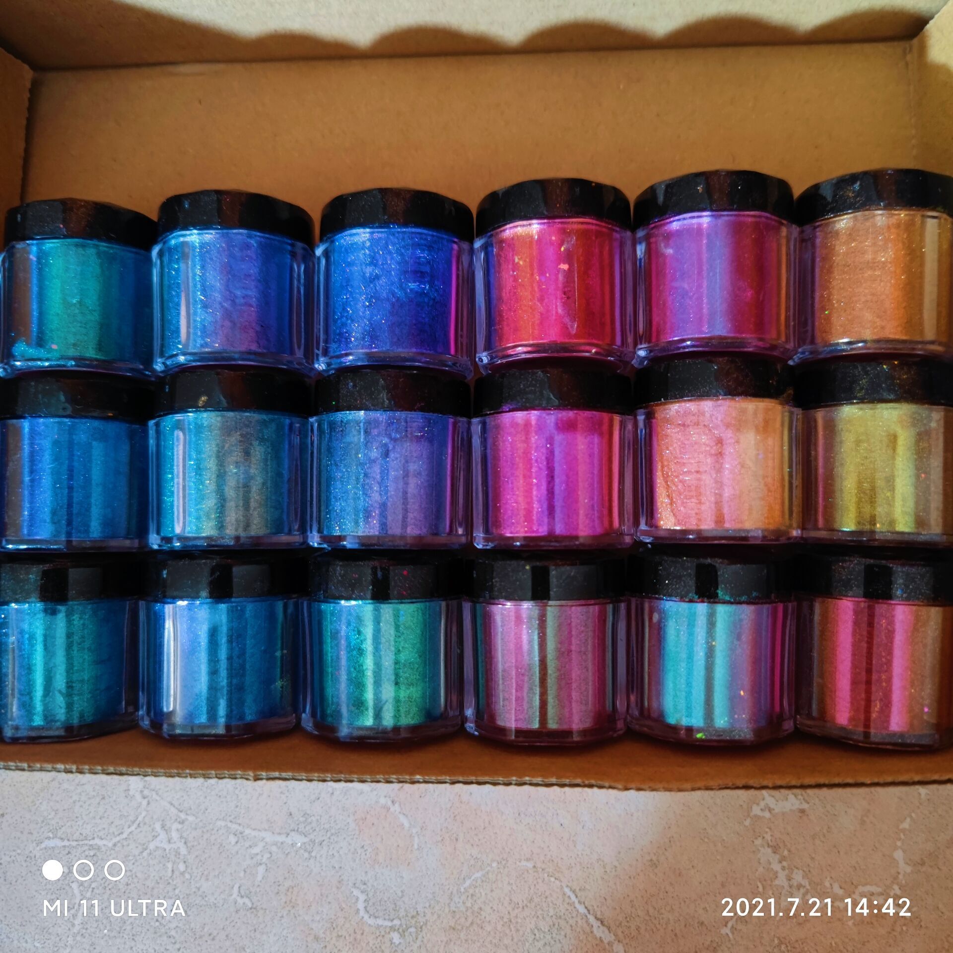 A granel Metálico Pigmento Cam - Mica Powder Pigment Metallic Color Epoxy avaliação e preço