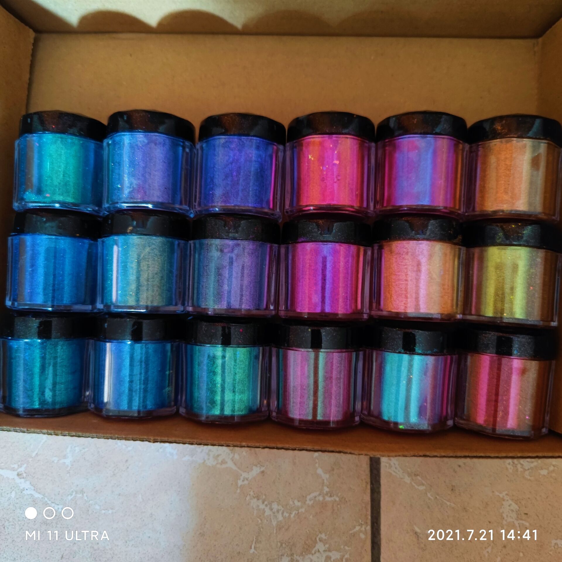 A granel Metálico Pigmento Cam - Mica Powder Pigment Metallic Color Epoxy avaliação e preço