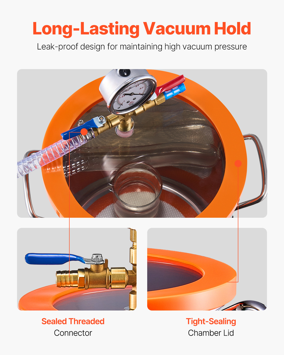 SucceBuy Câmara de vácuo de 1, - Vacuum Degassing Chamber 3 Gallon Pump avaliação e preço
