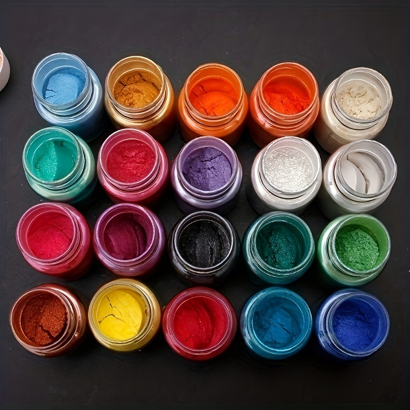 20 cores, 20 ml, pó de magnési - Mica Powder Pigment Metallic Color Epoxy avaliação e preço